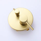 Wall-Mounted Tub Filler with Integrated Handheld Shower
