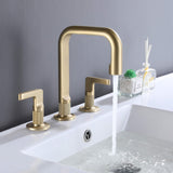 Stylish 3-Hole 2-Handle Bathroom Faucet for Modern Vanity
