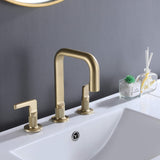 Stylish 3-Hole 2-Handle Bathroom Faucet for Modern Vanity