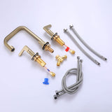 Stylish 3-Hole 2-Handle Bathroom Faucet for Modern Vanity