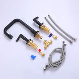 Stylish 3-Hole 2-Handle Bathroom Faucet for Modern Vanity