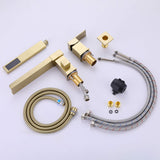 Single Handle Deck-Mounted Tub Filler with Hand Shower and Certified Valve