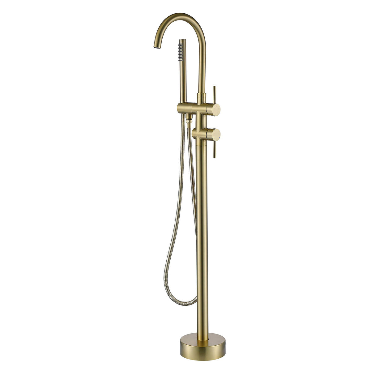 Freestanding Bathtub Faucet with Handheld Shower 304 Stainless Steel Tub Filler