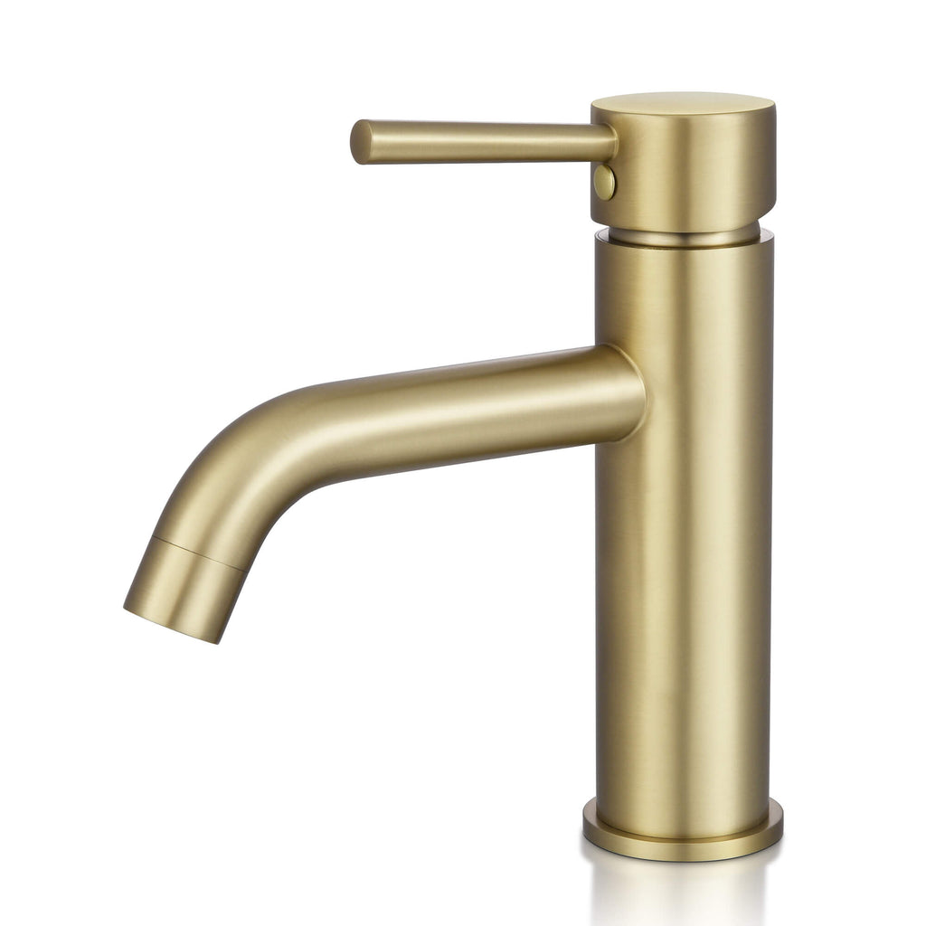 Solid Brass Bathroom Sink Faucet Single Handle Basin Mixer Tap