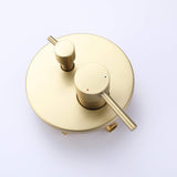 Wall-Mounted Shower Faucet Set with Round Rain Head and Balance Valve