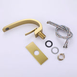 Deck Mount Basin Faucet Single Handle Bathroom Faucet