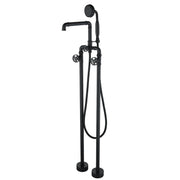 Steampunk Freestanding Tub Filler with Hand Shower