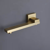 Thermostatic Shower System in Brushed Gold with Rain Shower and Tub Spout