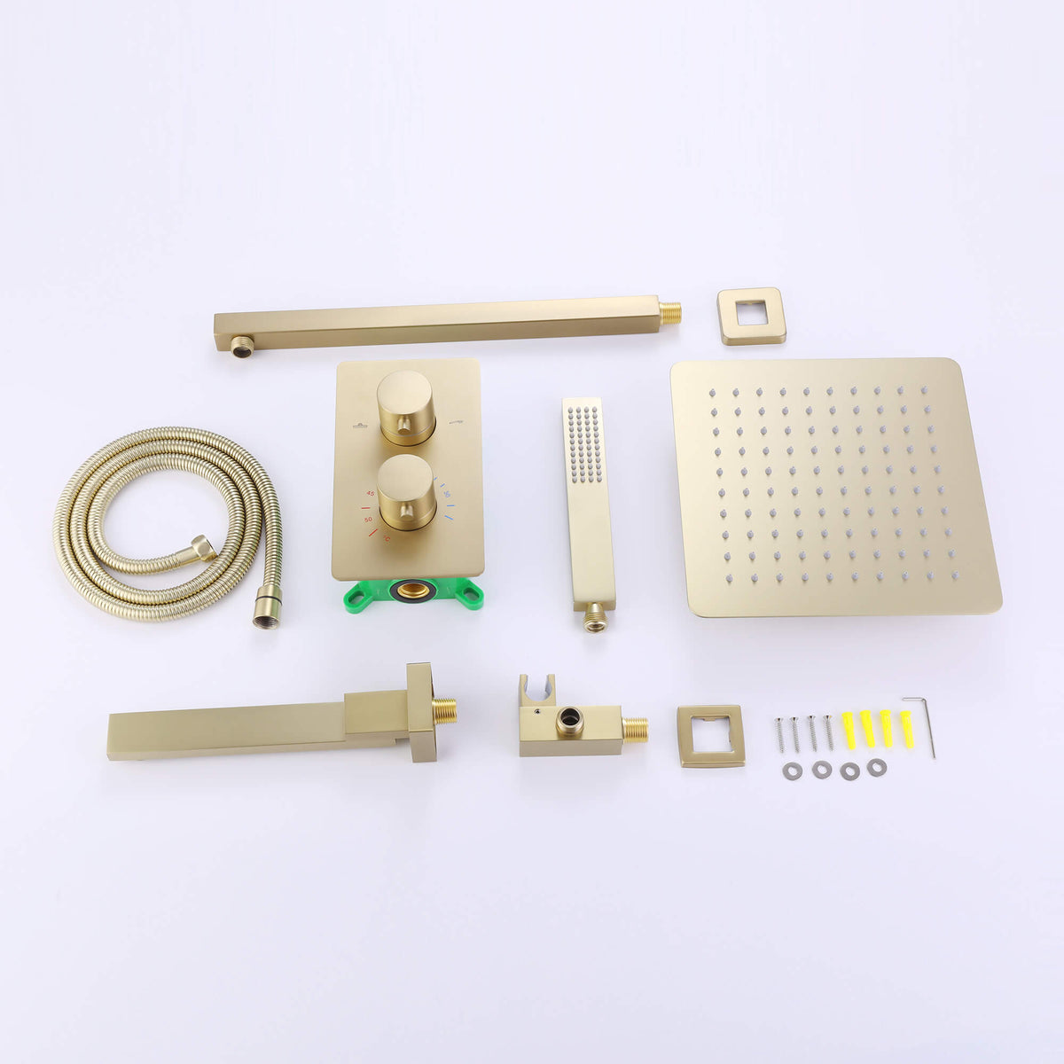 3-Function Concealed Thermostatic Shower System with Tub Spout