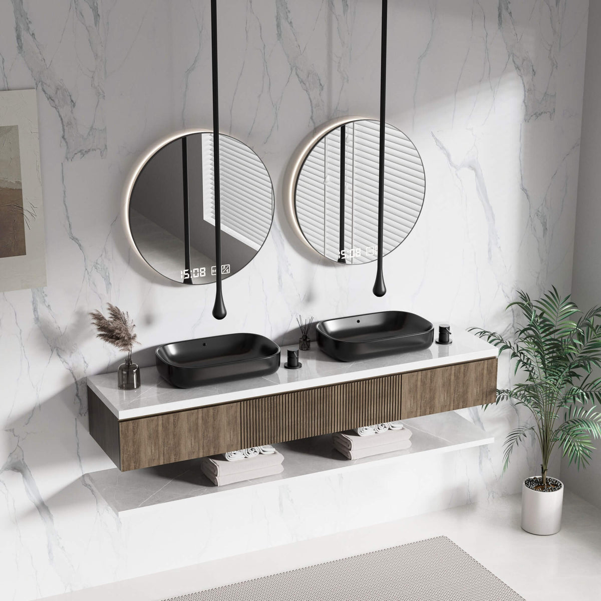 Ceiling Drop Faucet with Ultra Long Hanging Spout