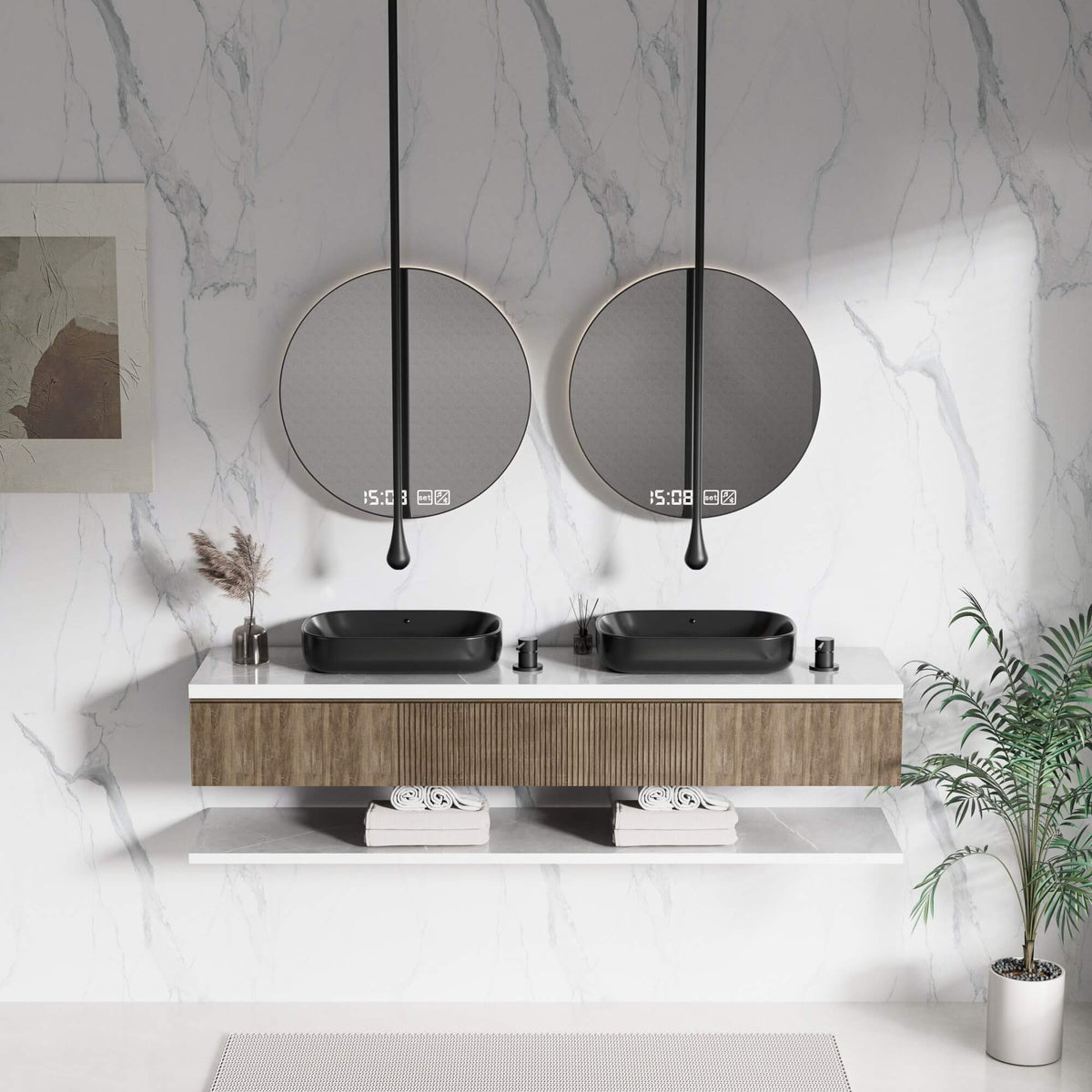 Ceiling Drop Faucet with Ultra Long Hanging Spout