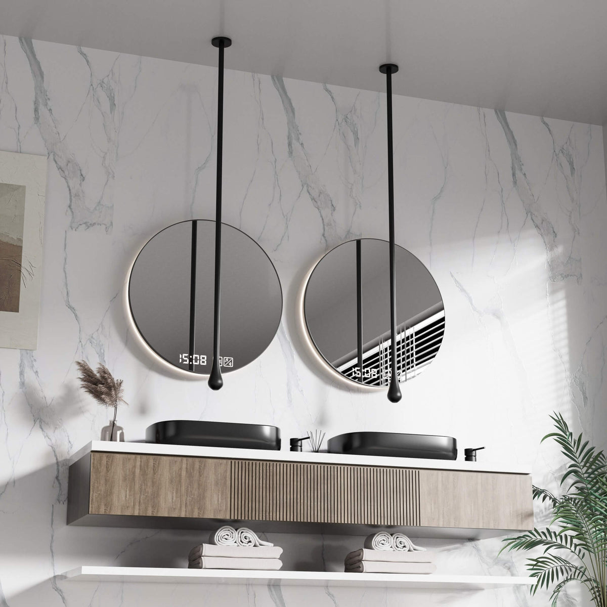 Ceiling Drop Faucet with Ultra Long Hanging Spout