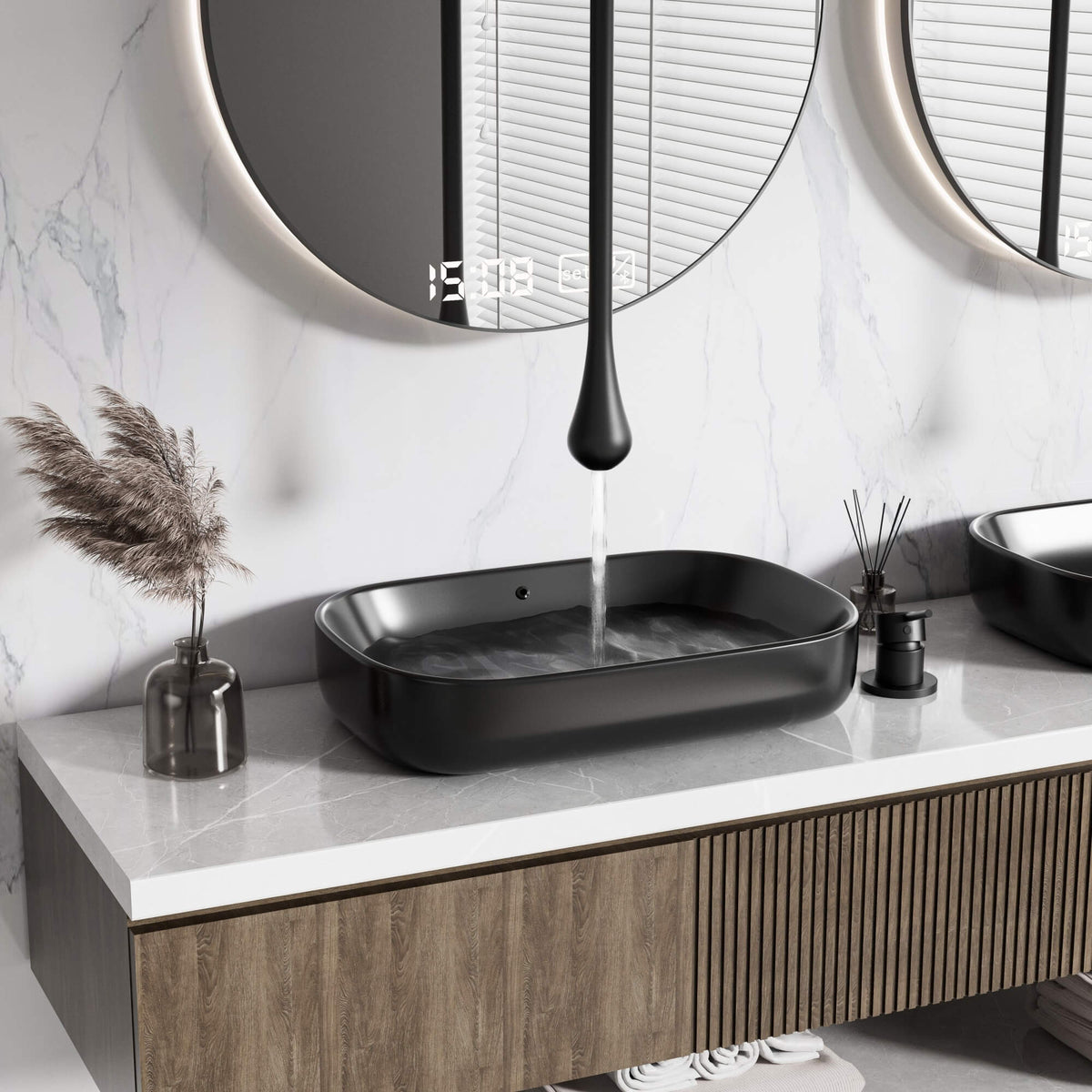 Ceiling Drop Faucet with Ultra Long Hanging Spout
