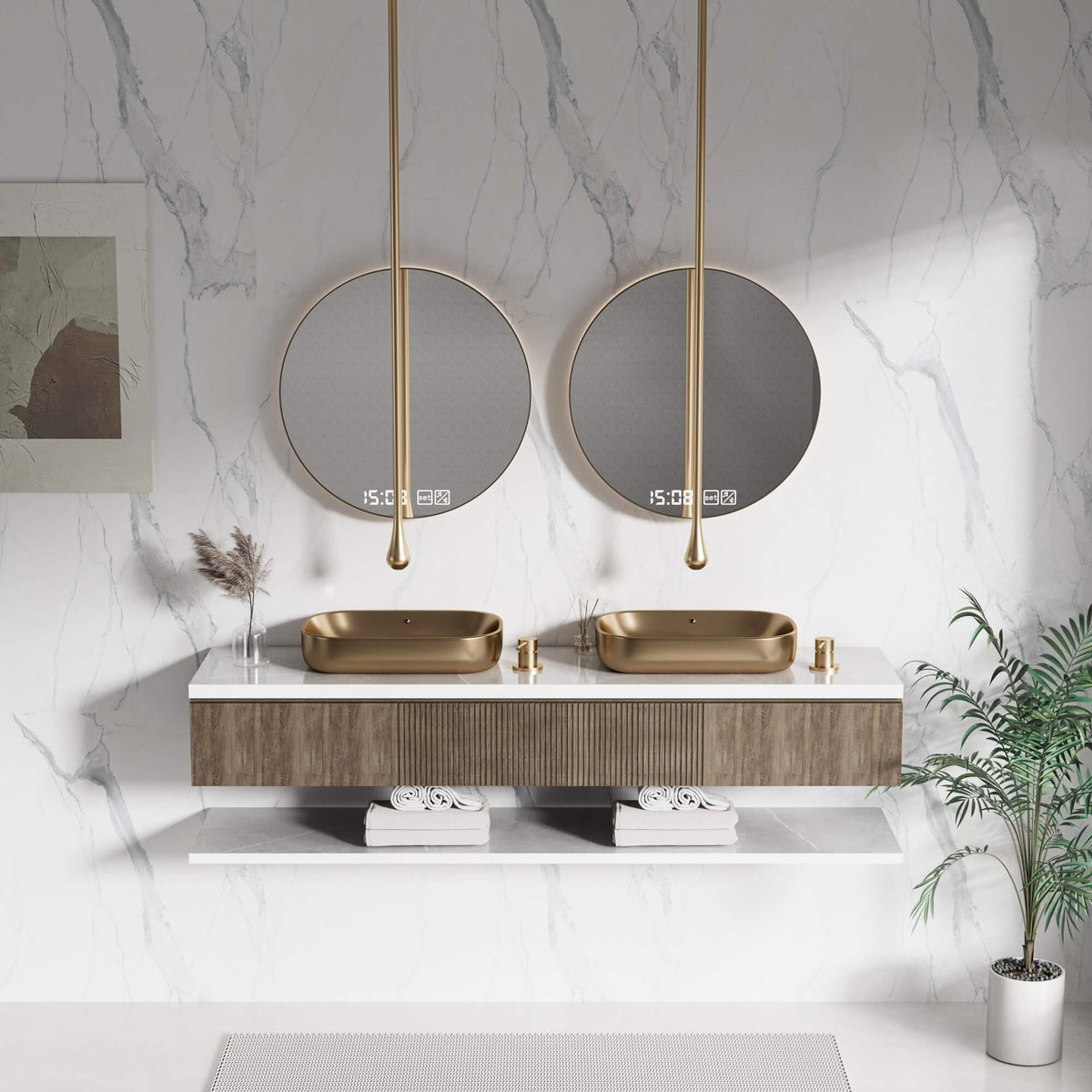 Ceiling Drop Faucet with Ultra Long Hanging Spout