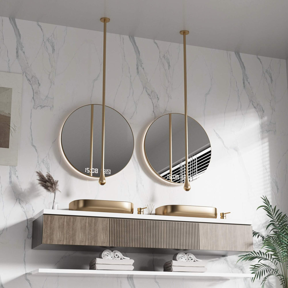 Ceiling Drop Faucet with Ultra Long Hanging Spout