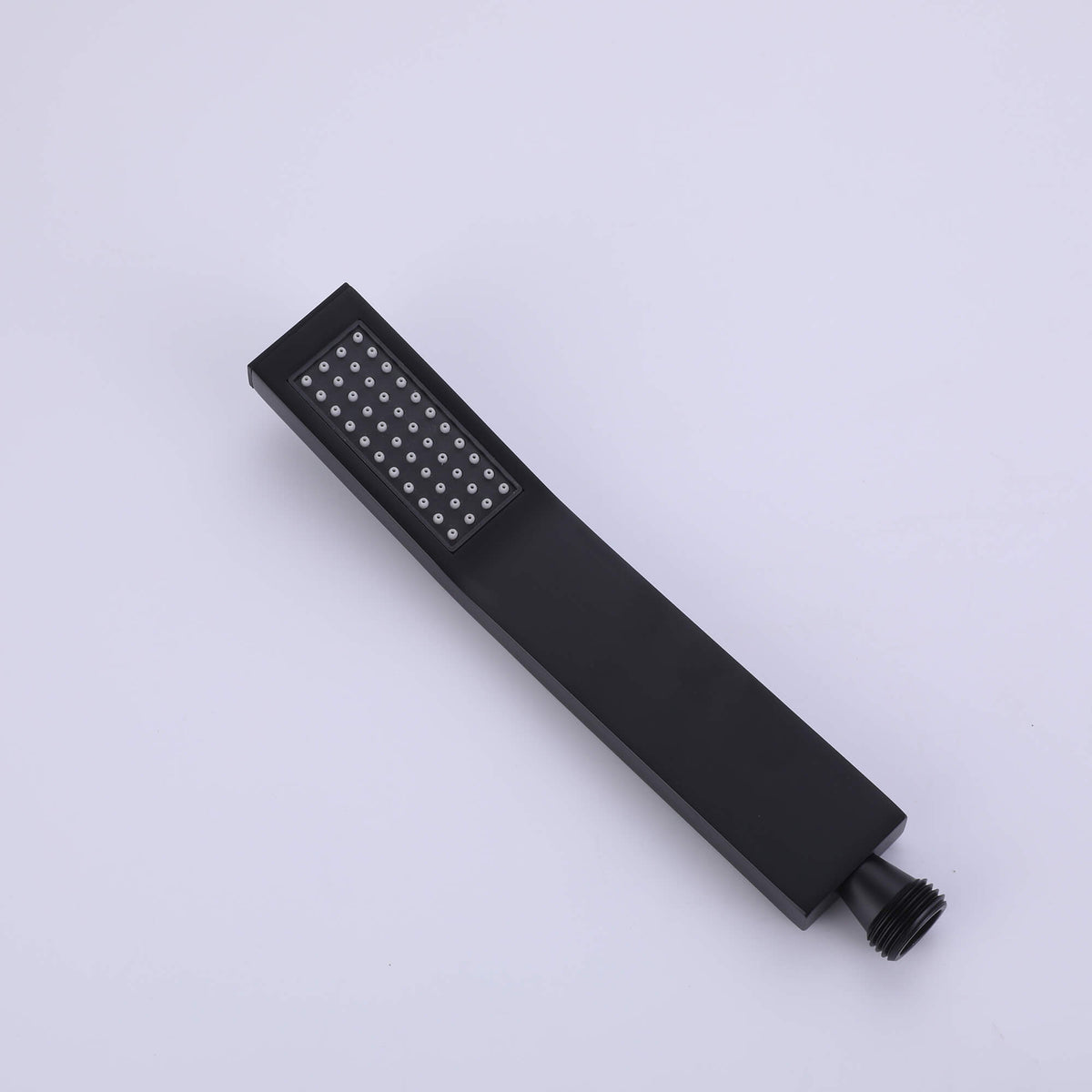 Wall-Mounted Bathtub Faucet with Hand Shower and Minimalist Control Panel