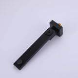 Wall-Mounted Bathtub Faucet with Hand Shower and Minimalist Control Panel