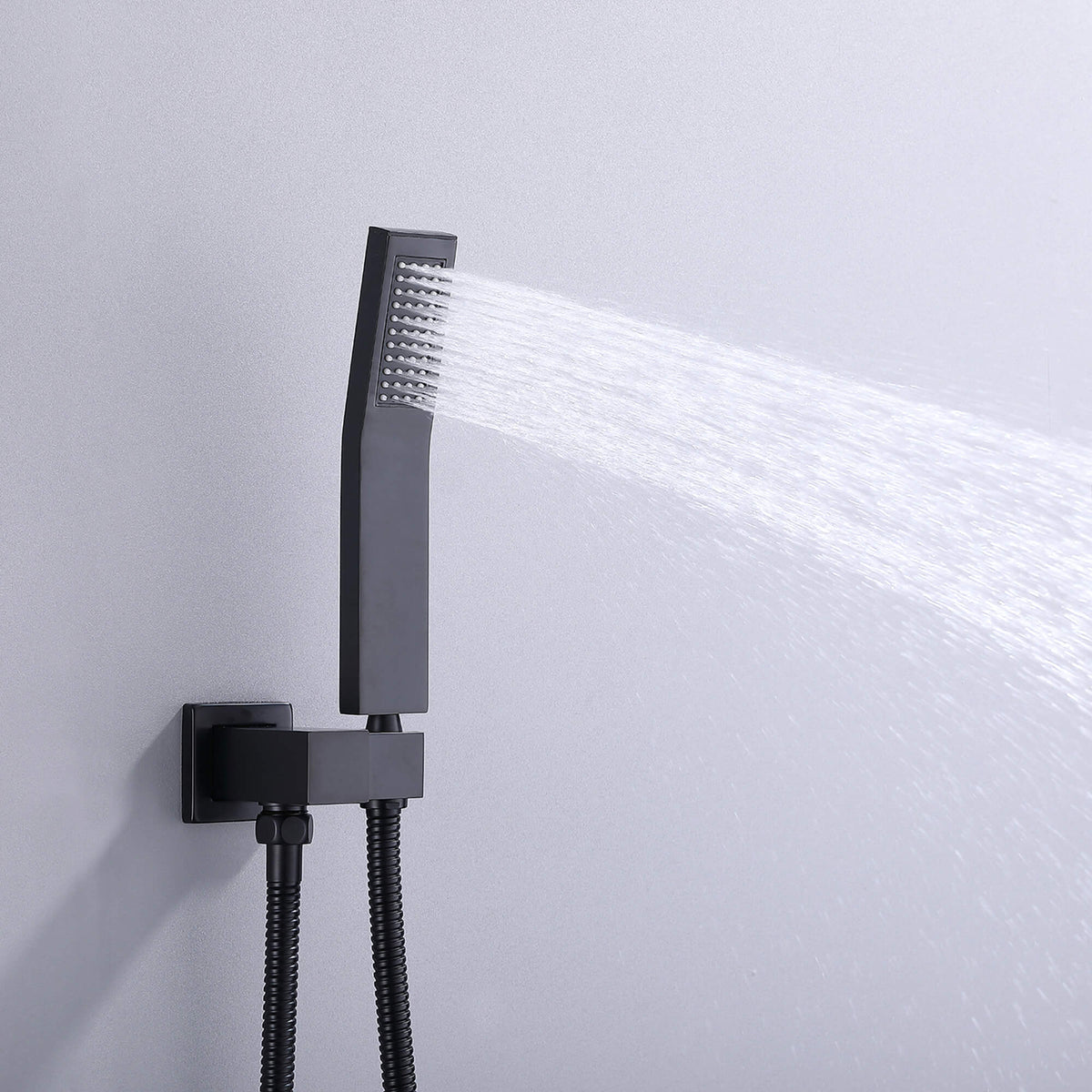 Shower System with 4 Body Jets and Rain Shower Head