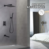Wall Mount Shower System with Tub Spout and Hand Shower RB1018