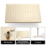 Ceiling-Mounted Single Handle Rain Shower Set