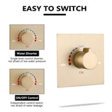 Ceiling-Mounted Single Handle Rain Shower Set