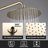 3-Function Exposed Tub Shower System with 3-Mode Hand Shower