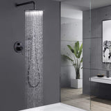 Wall-Mounted Pressure Balance Shower System with Handheld