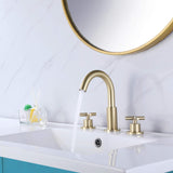 cross handle bathroom sink faucet using