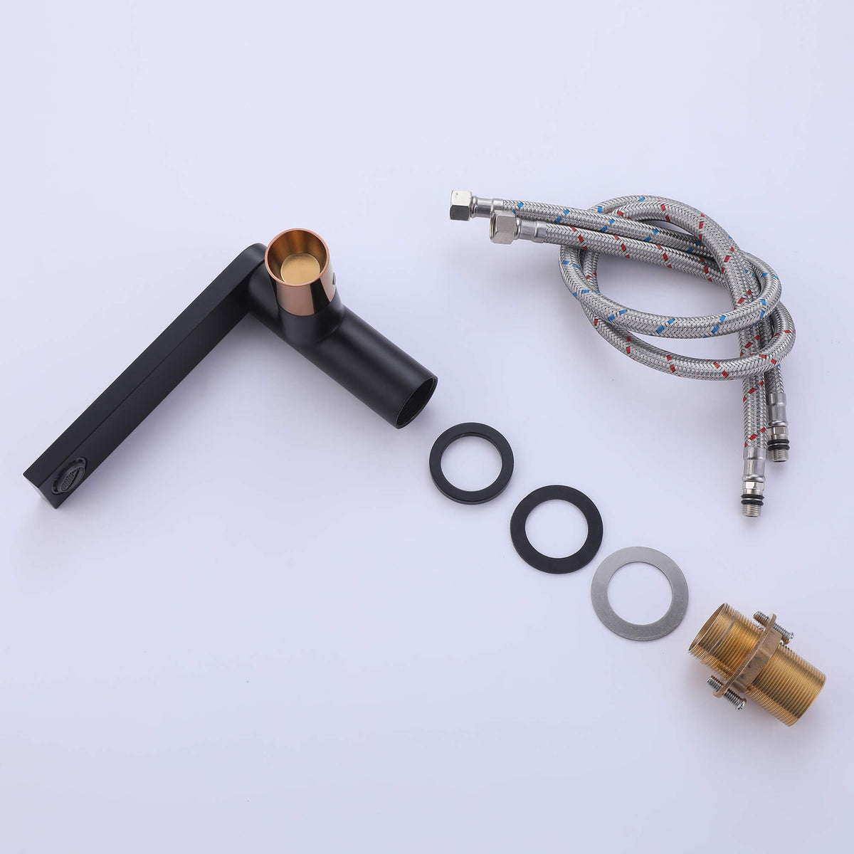 Extended Straight Spout Faucet with Minimalist Handle