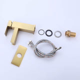 Single-Handle Waterfall Bathroom Faucet with 6-Inch Deck Plate