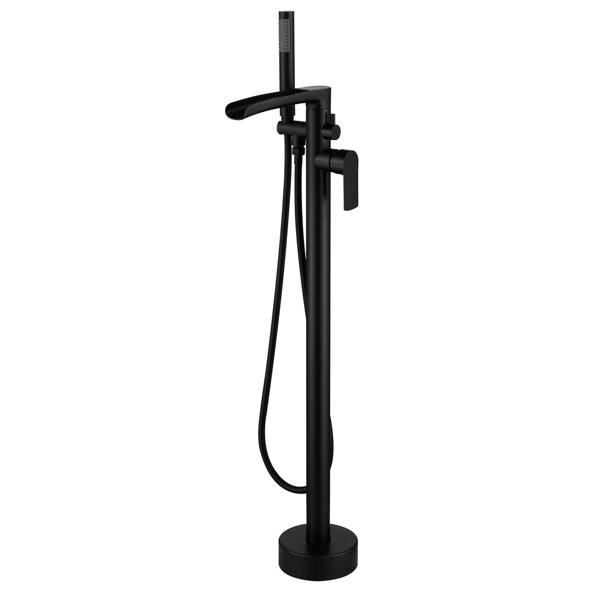 Freestanding Bathtub Faucet with Handheld Shower Floor Mounted Tub Filler Mixer