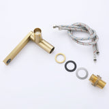Extended Straight Spout Faucet with Minimalist Handle