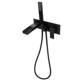 Wall-Mounted Waterfall Tub Faucet with Hand Shower