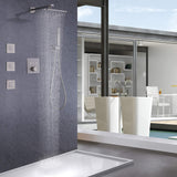 Thermostatic Shower System with 3 Body Jets and Button Control