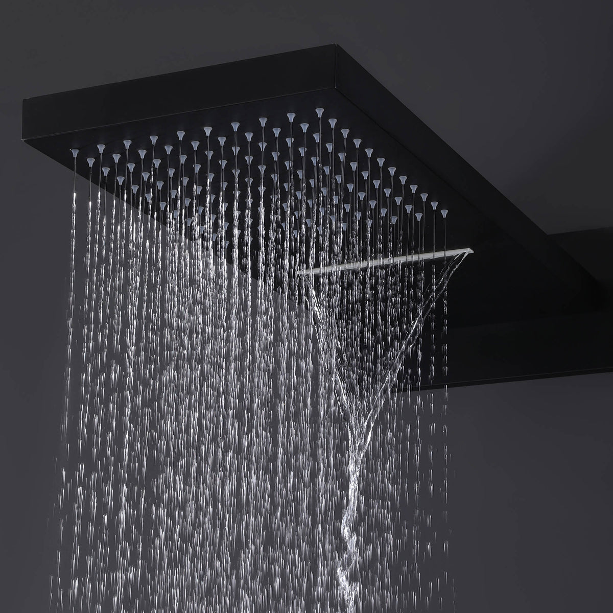 3-Handle Thermostatic Shower System with Body Jets