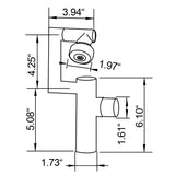Mixer Faucet with Built-in Sprayer for Washbasins