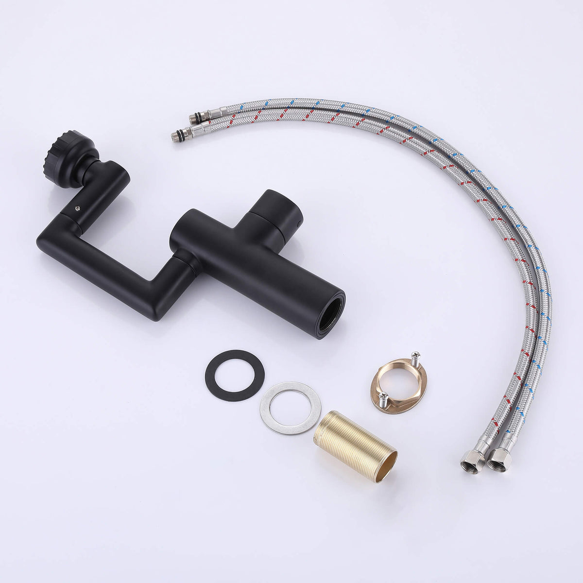 Mixer Faucet with Built-in Sprayer for Washbasins