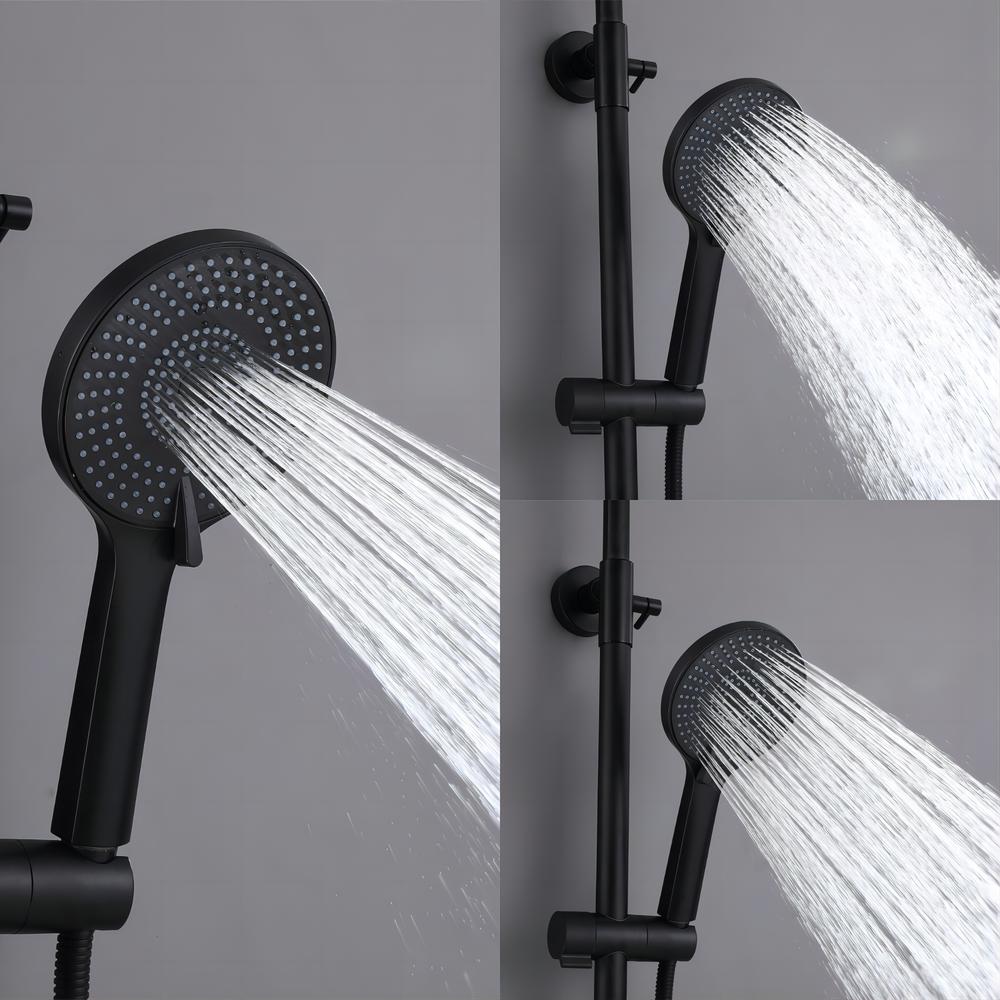 Thermostatic Shower System with Tub Spout & Handheld Combo
