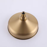 2-Spray Round Rain Shower Head with Hand Shower Brushed Gold (Valve Not Included)