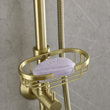 Shower System with 3-Setting Handheld Shower and Soap Dish (Valve Not Included)