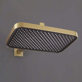 Wall Mount Thermostatic Rainfall Shower System with Handheld Shower Head and Rough-in Valve