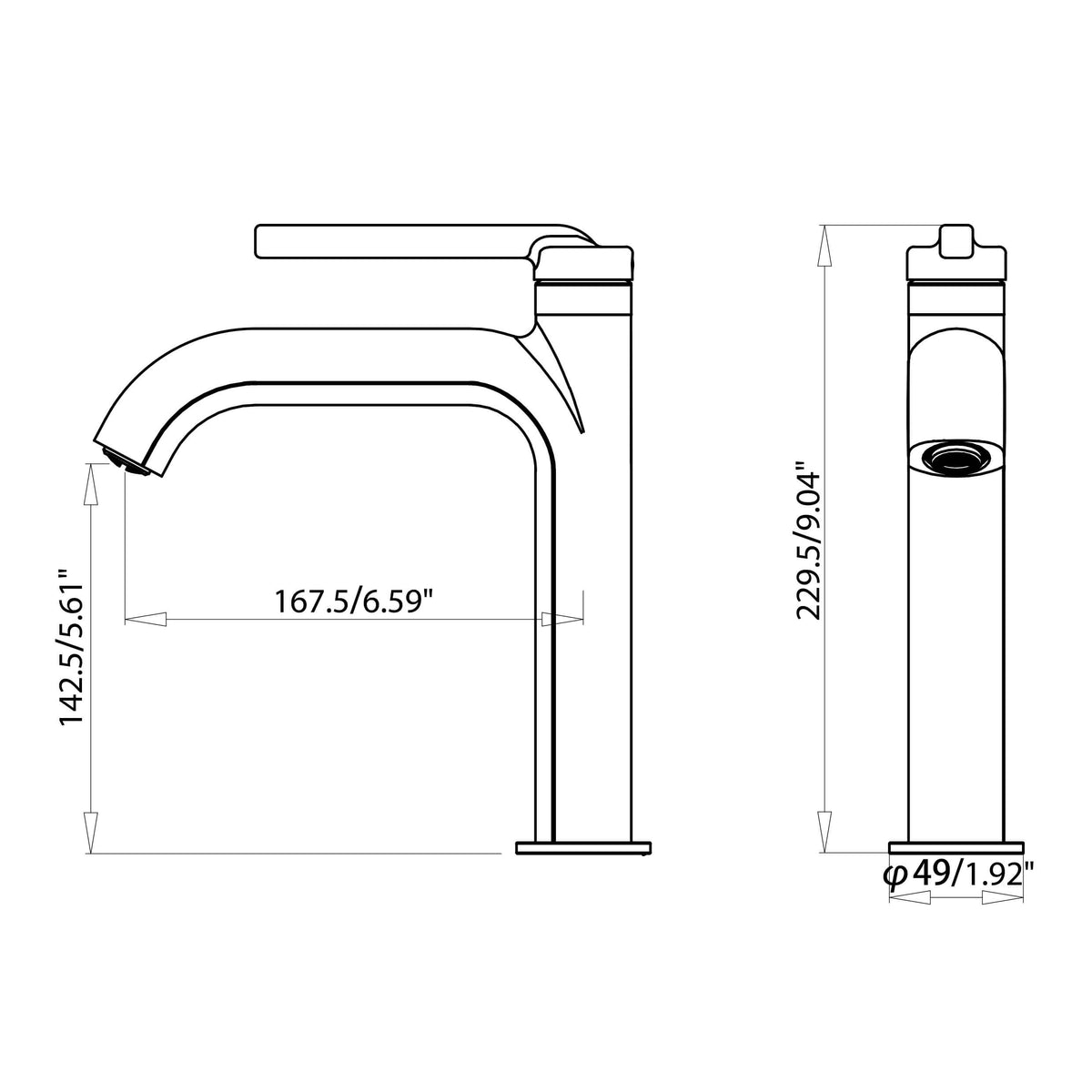 Modern Single-Handle Bathroom Sink Faucet with Stylish Design
