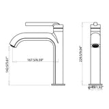 Modern Single-Handle Bathroom Sink Faucet with Stylish Design