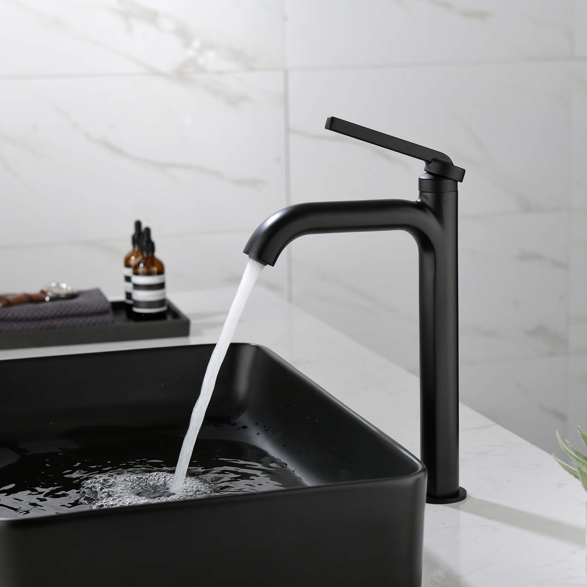Tall Single-Handle Vessel Sink Faucet for Bathroom Vanity