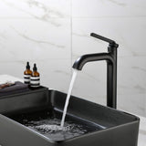 Single Handle Bathroom Vessel Sink Faucet Brass Modern 1 Hole Bathroom High Tall Faucet
