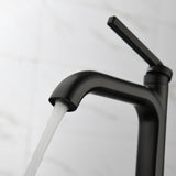 Single Handle Bathroom Vessel Sink Faucet Brass Modern 1 Hole Bathroom High Tall Faucet