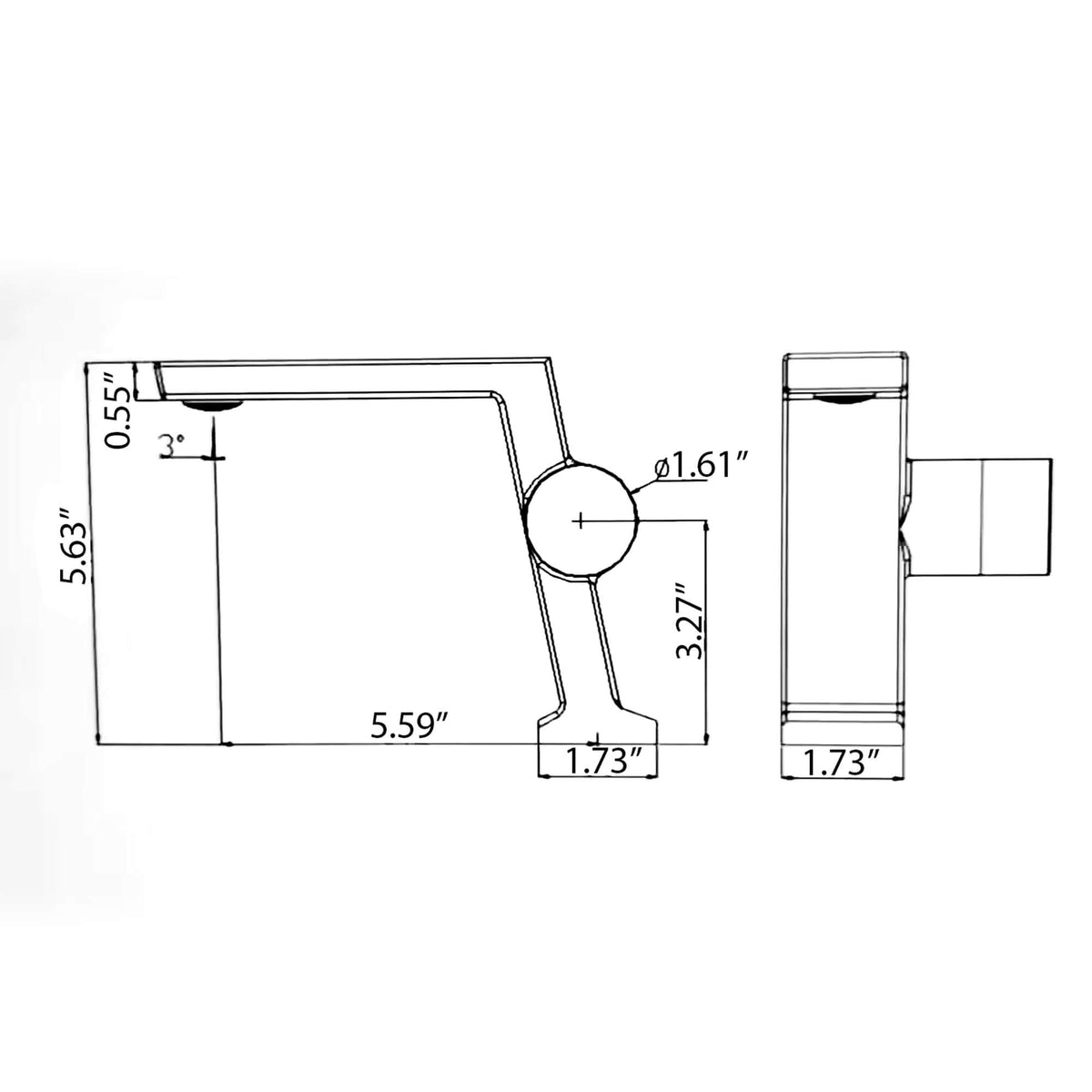 Premium Solid Brass Bathroom Sink Faucet with Hot and Cold Control