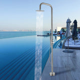 Outdoor Shower Column 304 Stainless Steel with Shower Head and Hand Shower RB1241