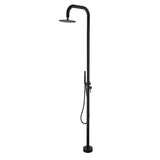 Stainless Steel Freestanding Outdoor Shower Column with Detachable Shower Head