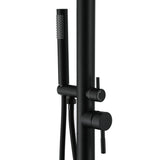 Stainless Steel Freestanding Outdoor Shower Column with Detachable Shower Head